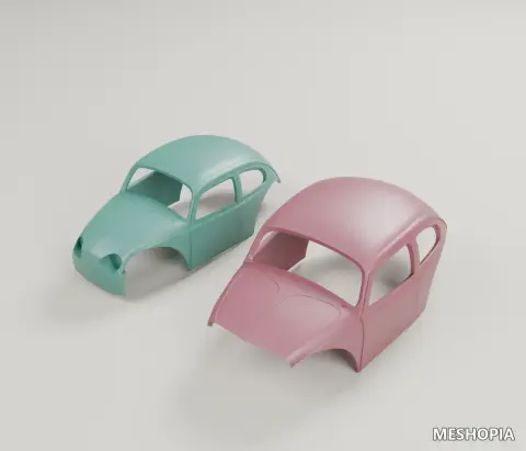 Vista de VW Bug-Style RC Crawler Body Shells - Two STL Variants