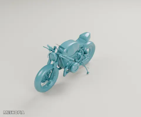 Vista de BMW Cafe Racer — Detailed 3D Vehicle Model