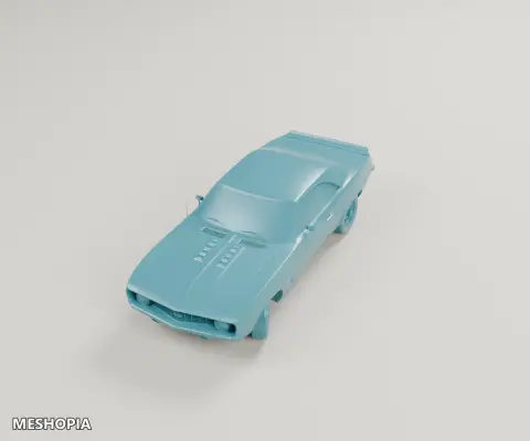 Vista de Chevrolet Camaro SS — Detailed 3D Vehicle Model