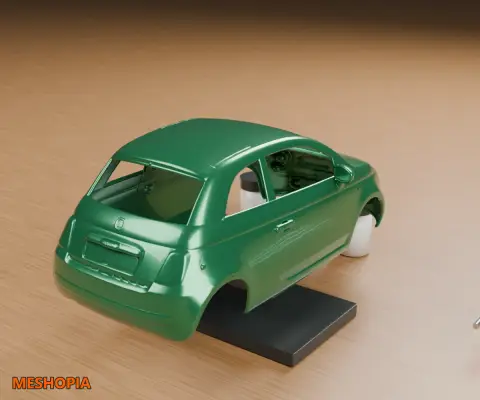 Vista de Fiat 500 2012 — Vehicle Body Mesh