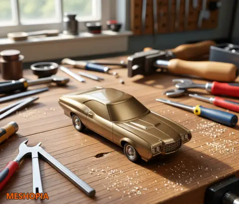 Vista de Ford Gran Torino — Vehicle Body Shell
