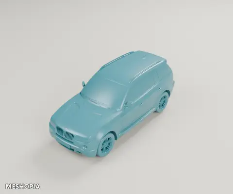 Vista de BMW X3 E83 2003 — Detailed STL Vehicle Model
