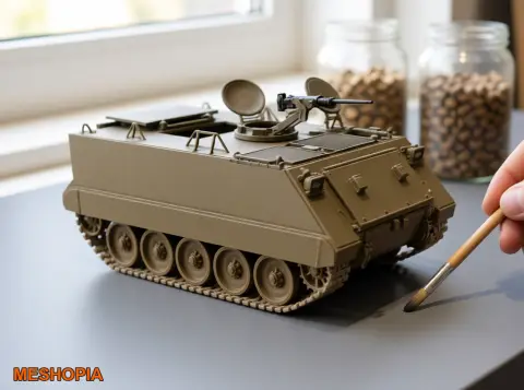 Vista de M113-Style Tracked APC — Multipart Vehicle Model Kit