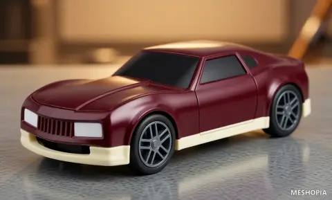 Vista de Muscle Car V2-Style Body Chassis and Tire Alternatives - Thirty-Six STL Files