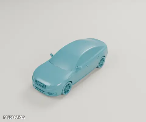 Vista de Audi S5 Sportback 2011 — Detailed STL Vehicle Model