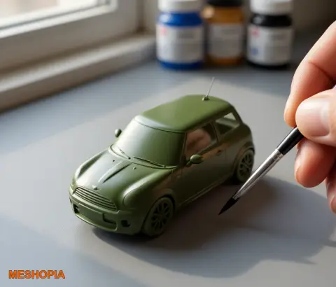 Vista de MINI Cooper — Hatchback Native OBJ Model