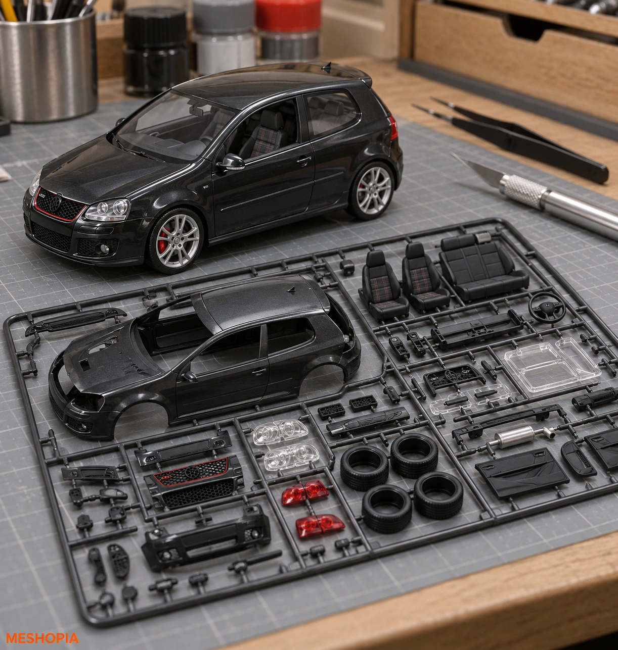 Vista de Volkswagen Golf MK5 GTI · kit card