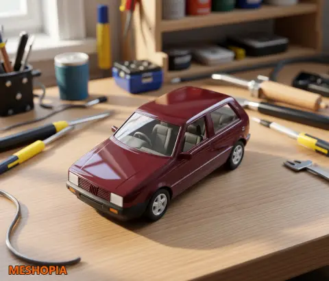 Vista de Fiat Uno Mk1 — Vehicle Body Shell