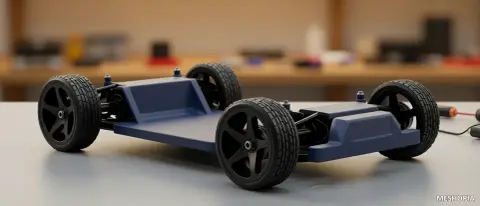 Vista de Explorer MK1 RC Chassis Wheel and Mechanical Geometry - Fifty-Three STL Files