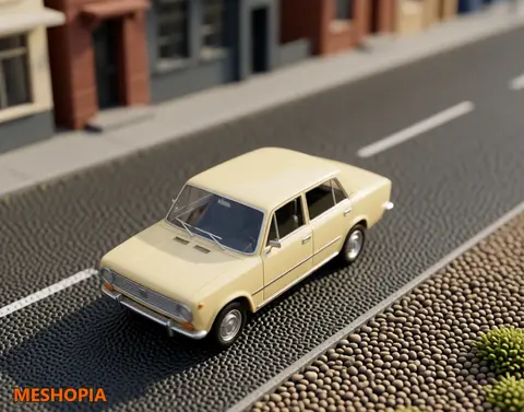 Vista de VAZ Classic Four-Door Sedan — Vehicle Mesh