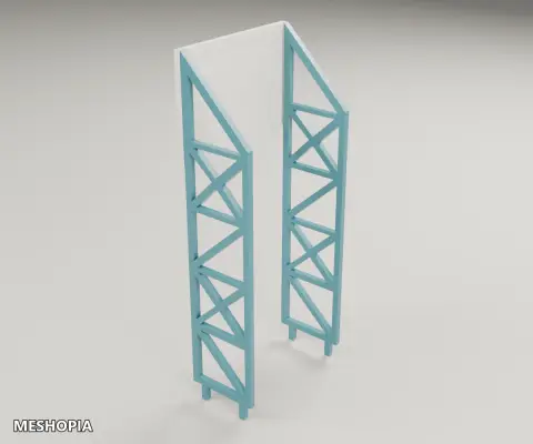 Vista de 1:32 Slot-Car Billboard and Bench Support Kit — 5 STL Designs