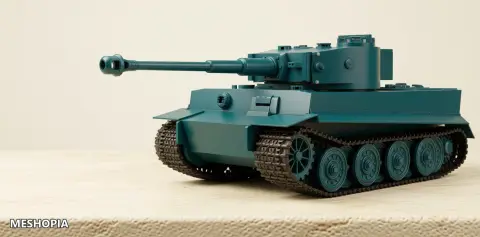 Vista de Tiger I Tank — STL Assembly Kit