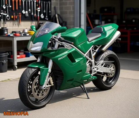 Vista de Ducati 748 — Native Motorcycle Model