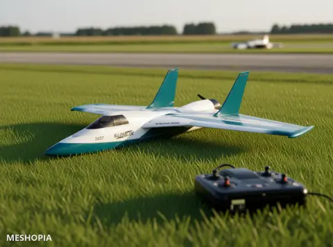 Vista de Razorblade — 3D Printable RC Delta Jet