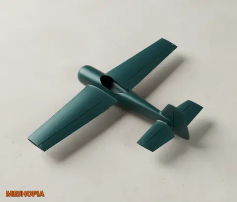 Vista de Yak-55 — Single-Mesh Aerobatic Airframe STL