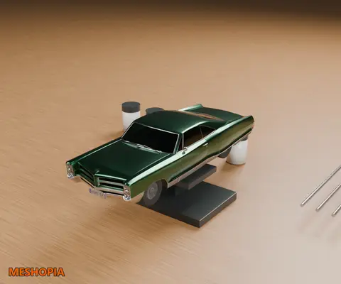 Vista de Pontiac Bonneville Hardtop 2-door 1966 — Native Vehicle Model