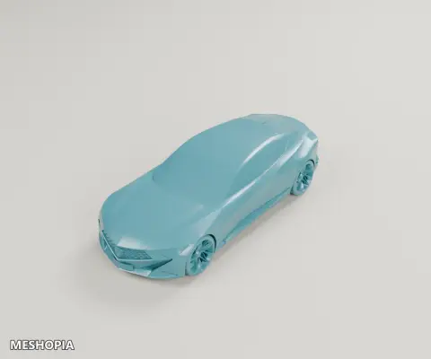 Vista de Acura Precision Concept 2016 — Detailed 3D Vehicle Model