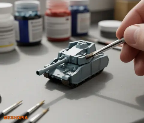 Vista de Turan III Tank — STL and Parasolid Model Set