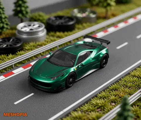 Vista de Ferrari 458 GT3 — Vehicle Mesh