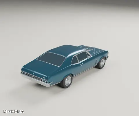 Vista de Chevrolet Nova SS 1969 — Detailed 3D Vehicle Model