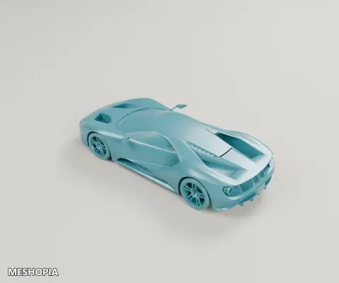 Vista de Ford GT 2017 — Detailed 3D Vehicle Model