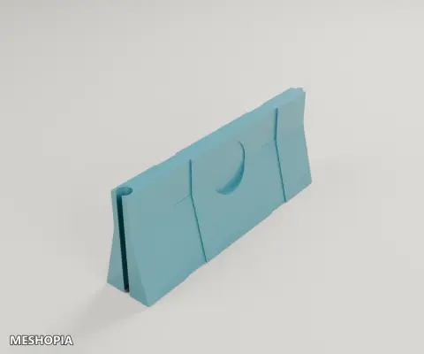 Vista de 1:32 Slot Car Road Barrier — Hollow Scenery Model
