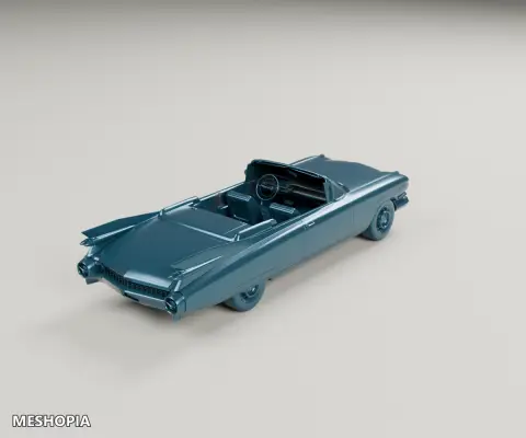 Vista de Cadillac Eldorado 1959 — Detailed 3D Vehicle Model