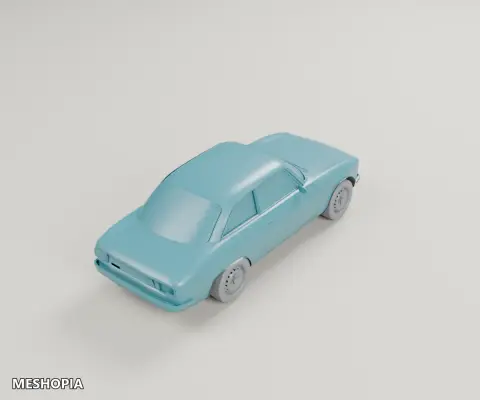 Vista de Alfa Romeo GTA Junior 1300 — Multipart STL and OBJ Kit