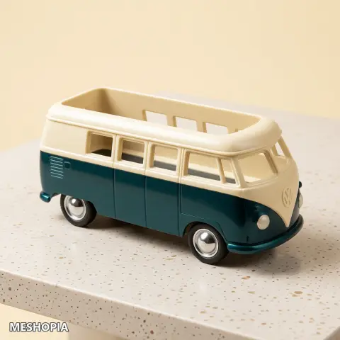 Vista de Volkswagen T1 Camper Van — Multipart STL Assembly Kit