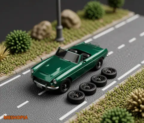 Vista de Classic Convertible Roadster — Police Source Mesh