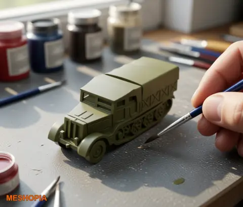 Vista de Sd.Kfz. 9 Heavy Half-Track Variants — STL and Parasolid Model Set