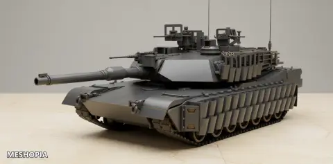 Vista de M1A2 Abrams TUSK Tank — 1:35 Scale — Multipart STL Kit
