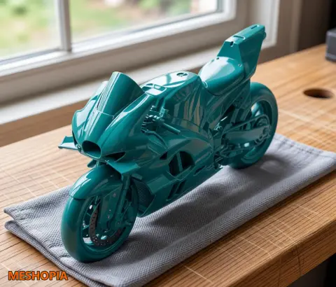 Vista de Ducati MotoGP — Native Racing Motorcycle Model