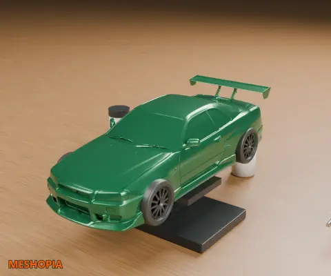 Vista de Nissan Skyline R34 — Brian-Styled Body and Wheel Meshes