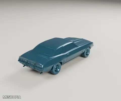 Vista de Chevrolet Camaro SS 1969 — Detailed 3D Vehicle Model
