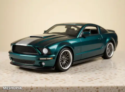 Vista de Ford Mustang GT500 — Multipart STL Assembly Kit