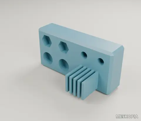 Vista de Fit-Test Block for the FV24 RC F1 Project - OBJ