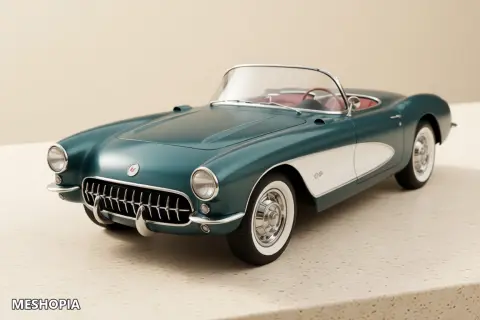 Vista de Chevrolet Corvette C1 Convertible — Multipart STL Kit