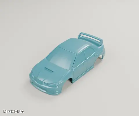 Vista de Subaru Impreza STI OpenZ Body and Spoiler — STL Model Package