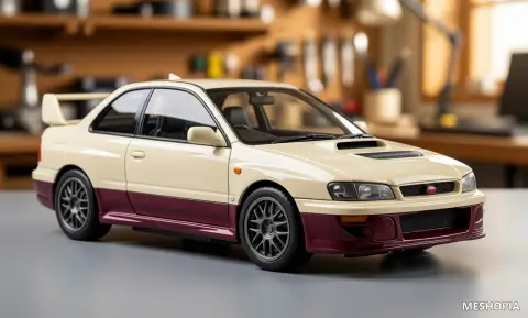 Vista de WRX STI 22B-Style Body Panels and Wheels - Fifty-Three Original STL Files
