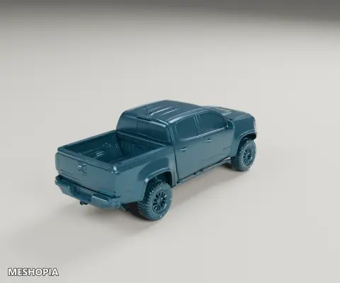 Vista de Chevrolet Colorado ZR2 2017 — Detailed 3D Vehicle Model