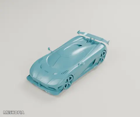 Vista de Koenigsegg Agera RS 2015 — Detailed 3D Vehicle Model