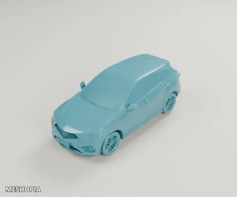 Vista de Acura CDX 2016 — Detailed STL Vehicle Model