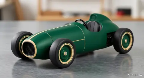 Vista de Vintage Formula-Style RC Body Cockpit and Gear Geometry - Forty-Two STL Files