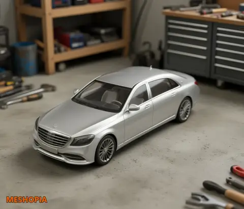 Vista de Mercedes-Maybach S650 2019 — Sedan Native 3DS Model