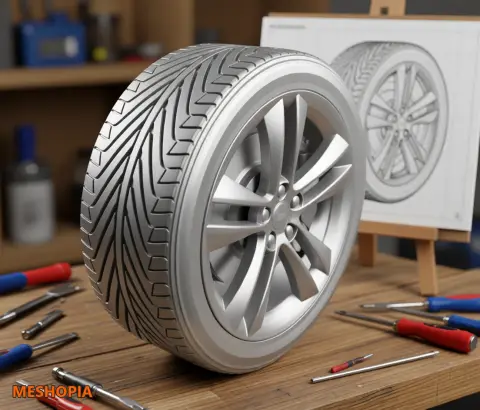 Vista de Chevrolet Cruze 2015 — Wheel and Tyre Mesh