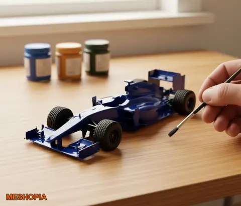 Vista de Virgin Formula One — Racing Car Model