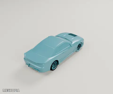 Vista de Nissan Silvia Neo Runner — Detailed 3D Vehicle Model