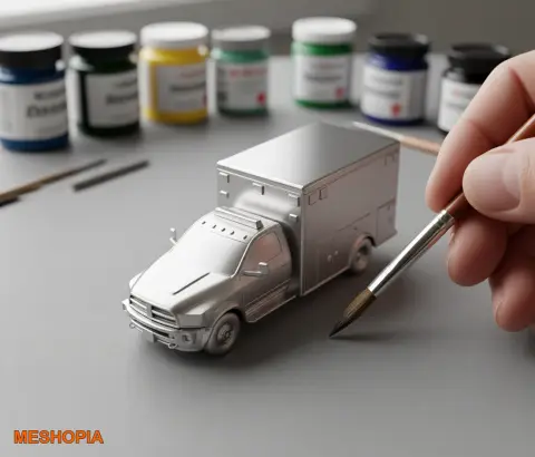 Vista de RAM-Style Box Ambulance — Native OBJ Vehicle Model