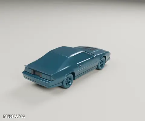 Vista de Chevrolet Camaro IROC-Z 1990 — Detailed 3D Vehicle Model